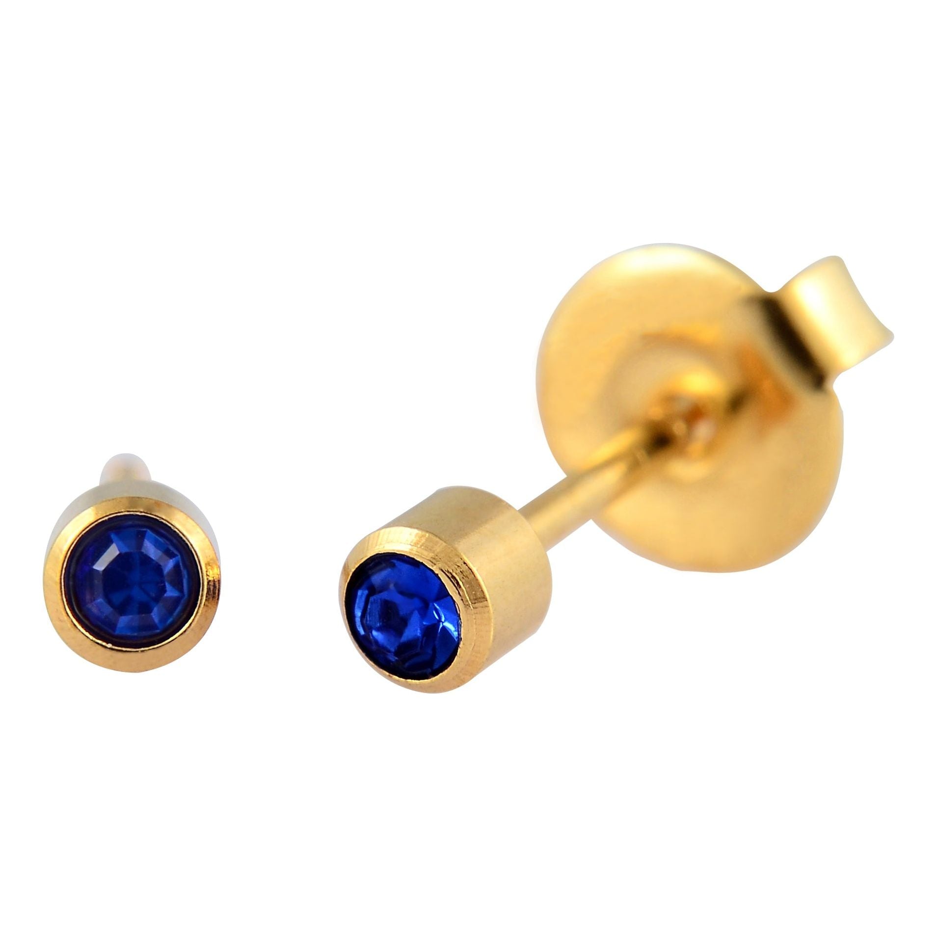 P202 - Saphir plaqué or (4 mm)