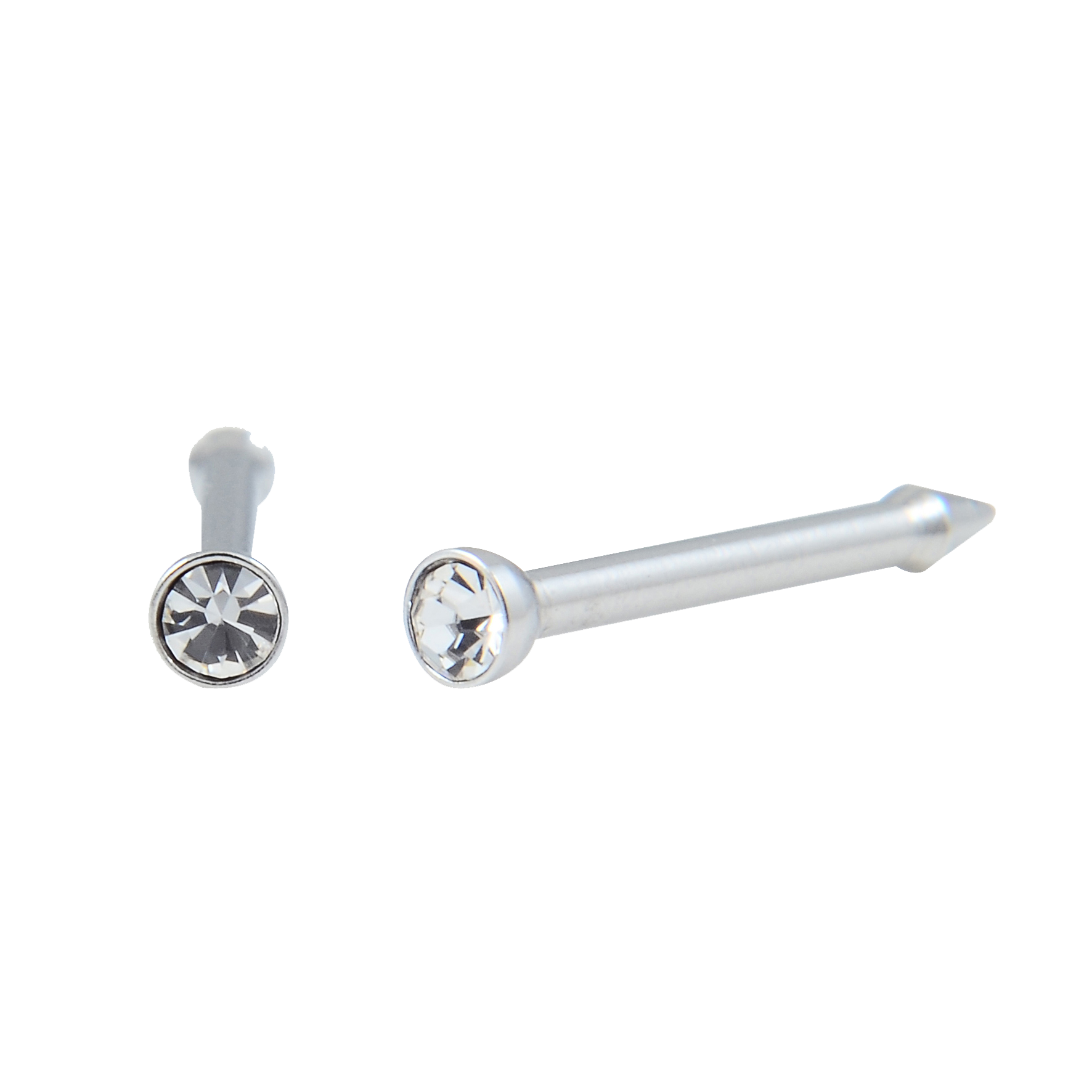 Ti-254 - Zircone cubique de titane (calibre 20) (1,6 mm) pour le nez