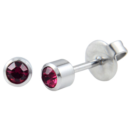 P109 - Surgical Steel Ruby (4mm)