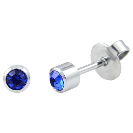 P111 - Surgical Steel Sapphire (4mm)