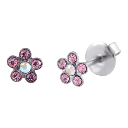 P127 - Surgical Steel Daisy AB/Rose (6mm)