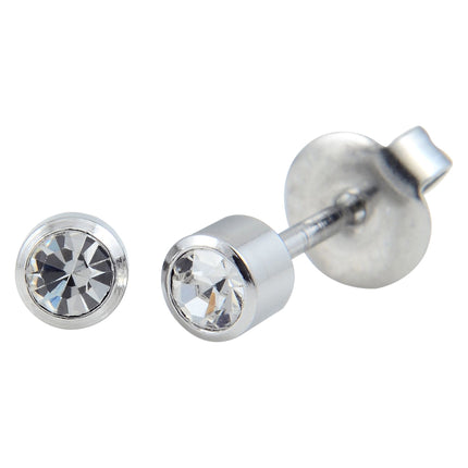 P133 - Surgical Steel Crystal  (4mm)