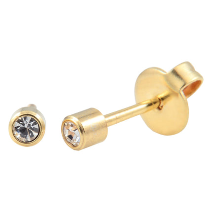 P201 - Gold Plated Crystal (4mm)