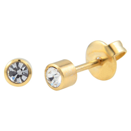 P204 - Gold Plated Crystal (4mm)