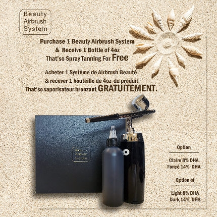 Promotion du système de bronzage à l'aérographe « Beauty AirBrush »