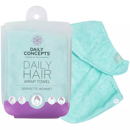 Daily Concepts Hair Wrap Towel - Teal (Discounted)